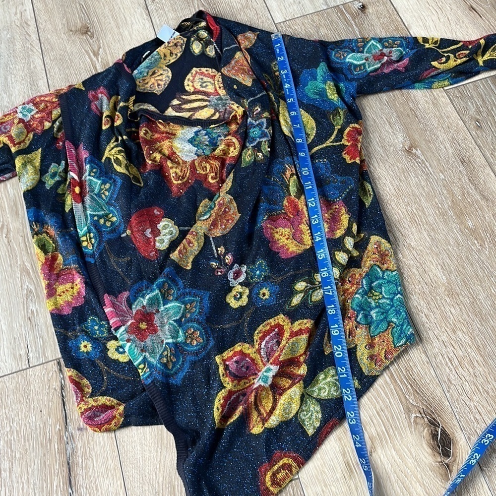 Desigual Black Cowl Neck Sweater with Metallic Shimmer, Gem and Zipper Details - Picture 12 of 12